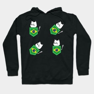 Patriotic Pocket Pussy - Cat Lover -  Brazilian Patriot Hoodie